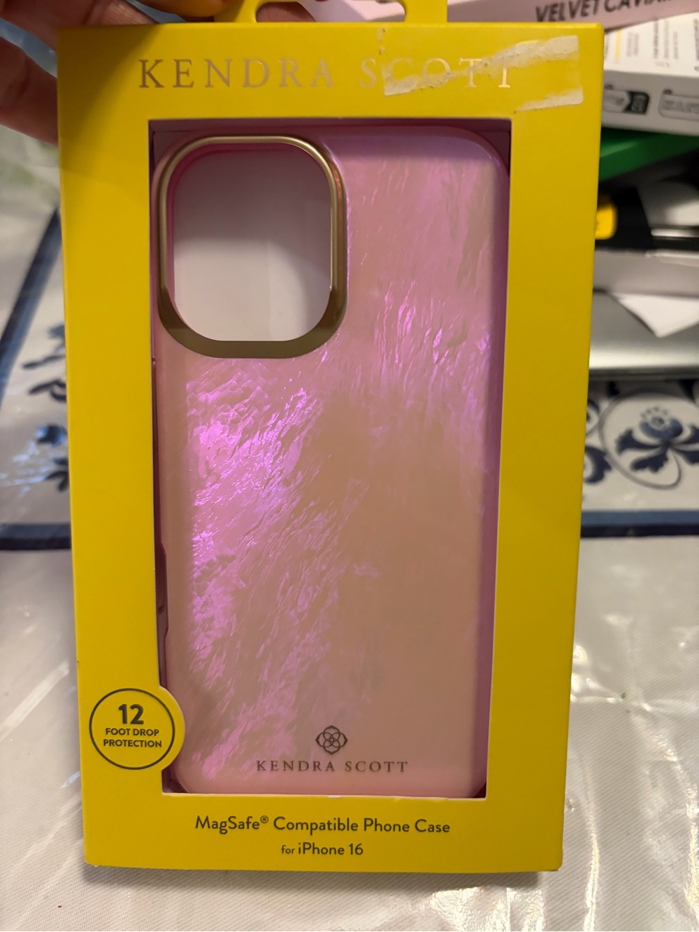 Kendra Scott Iridescent Pink MagSafe Phone Case